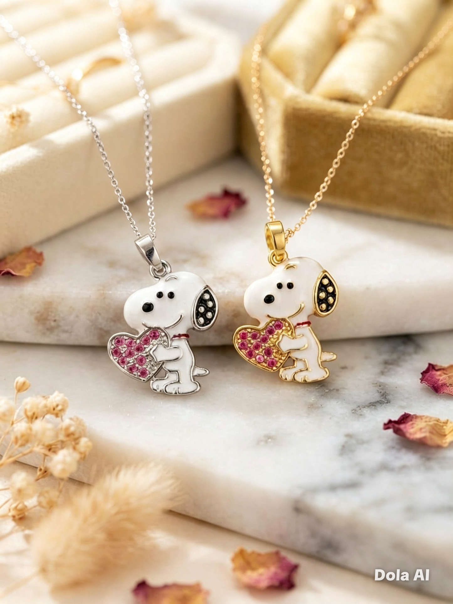 Collar Snoopy Amor Infinito