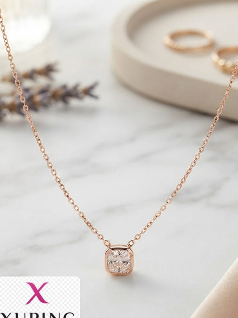 Collar cuadro de luz rose xuping jewelry