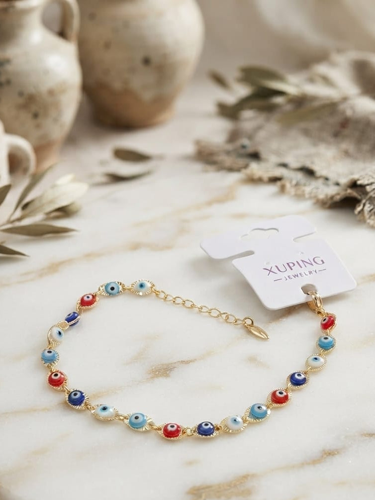 Pulsera ojo turco de colores xuping jewelry