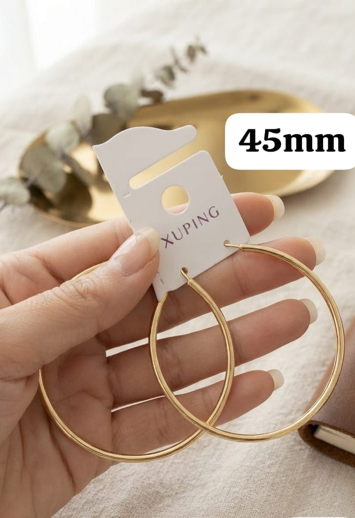 Arete aro 45mm xuping yawerly rose