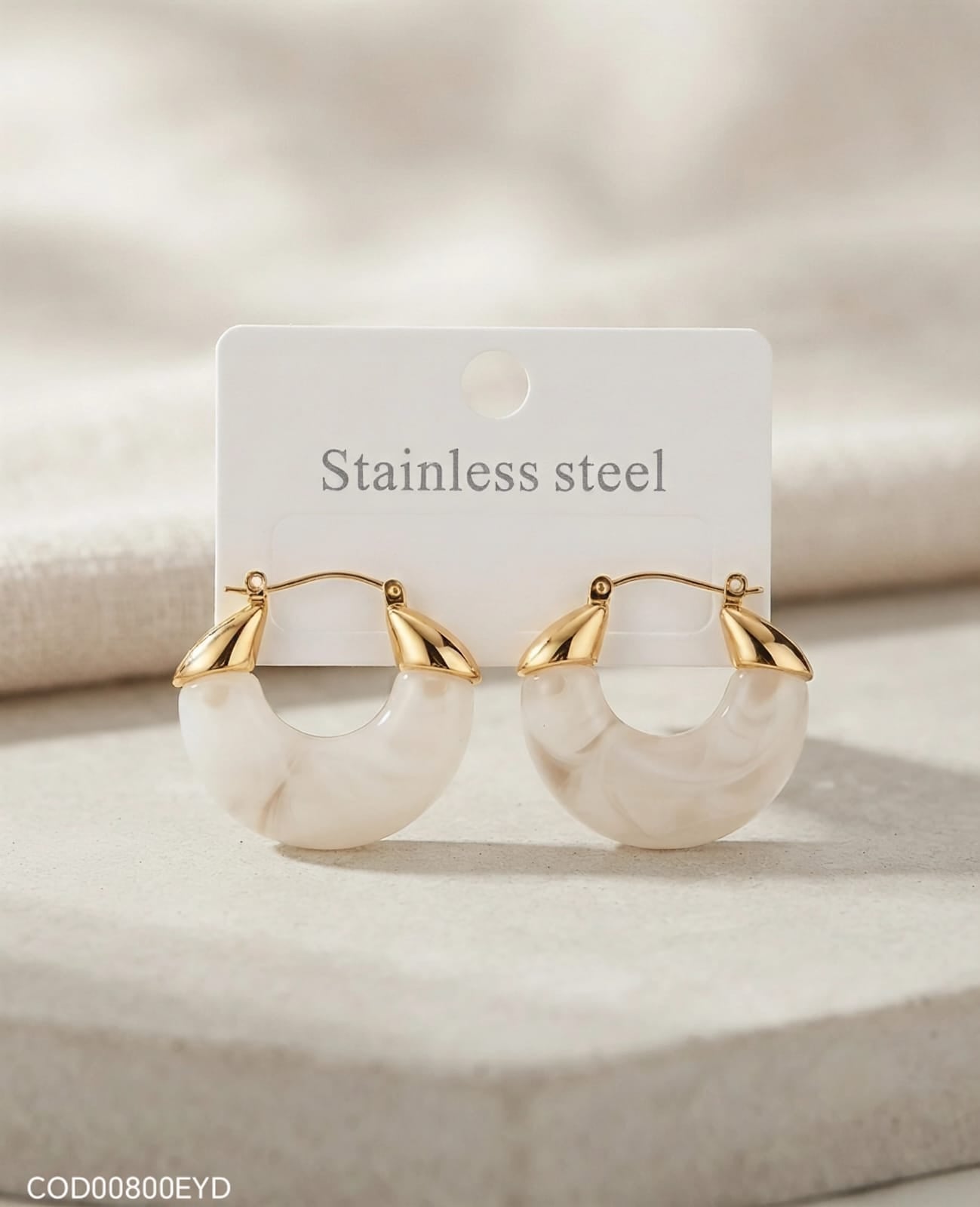 Aretes "Chunky océano"