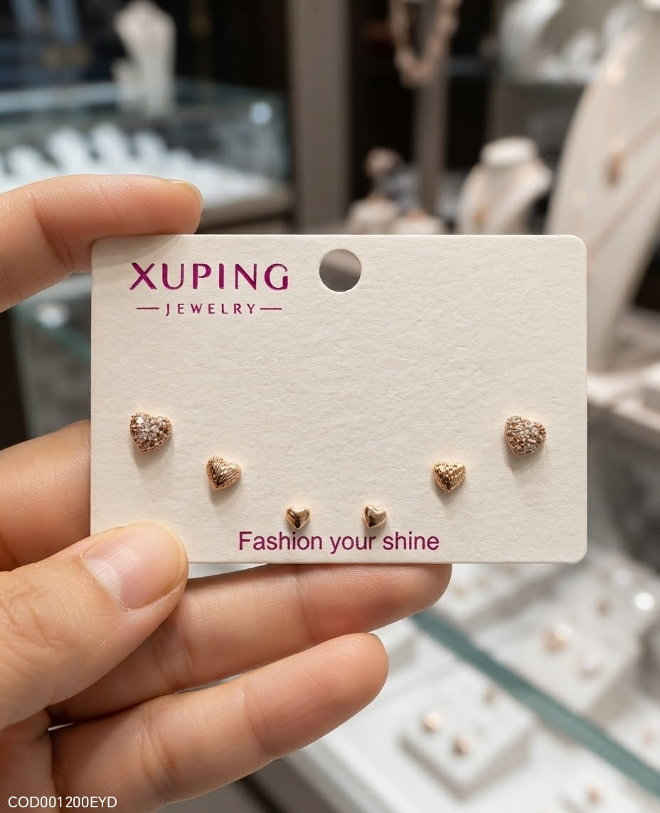 Tripack corazones xuping jewelry ❤️💛