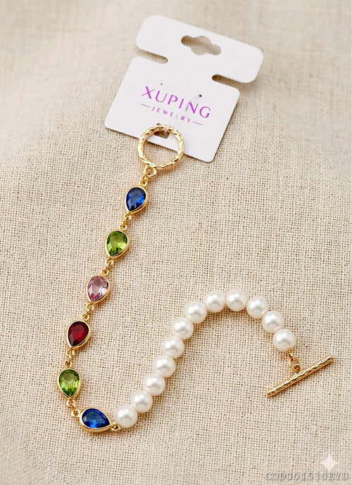 "Brazalete Ébano Floral" Rosé Xuping jewelry