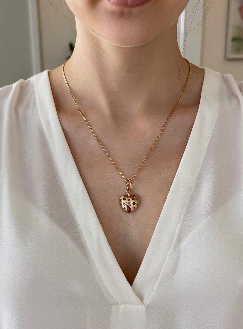 Collar "mosaico de Amor" Rosé Xuping jewelry