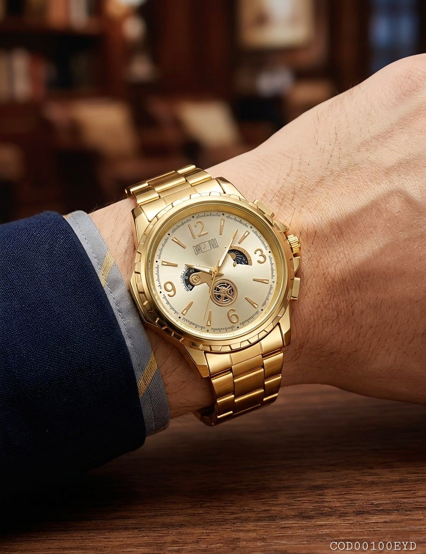 Reloj Acero inoxidable dorado y plateado