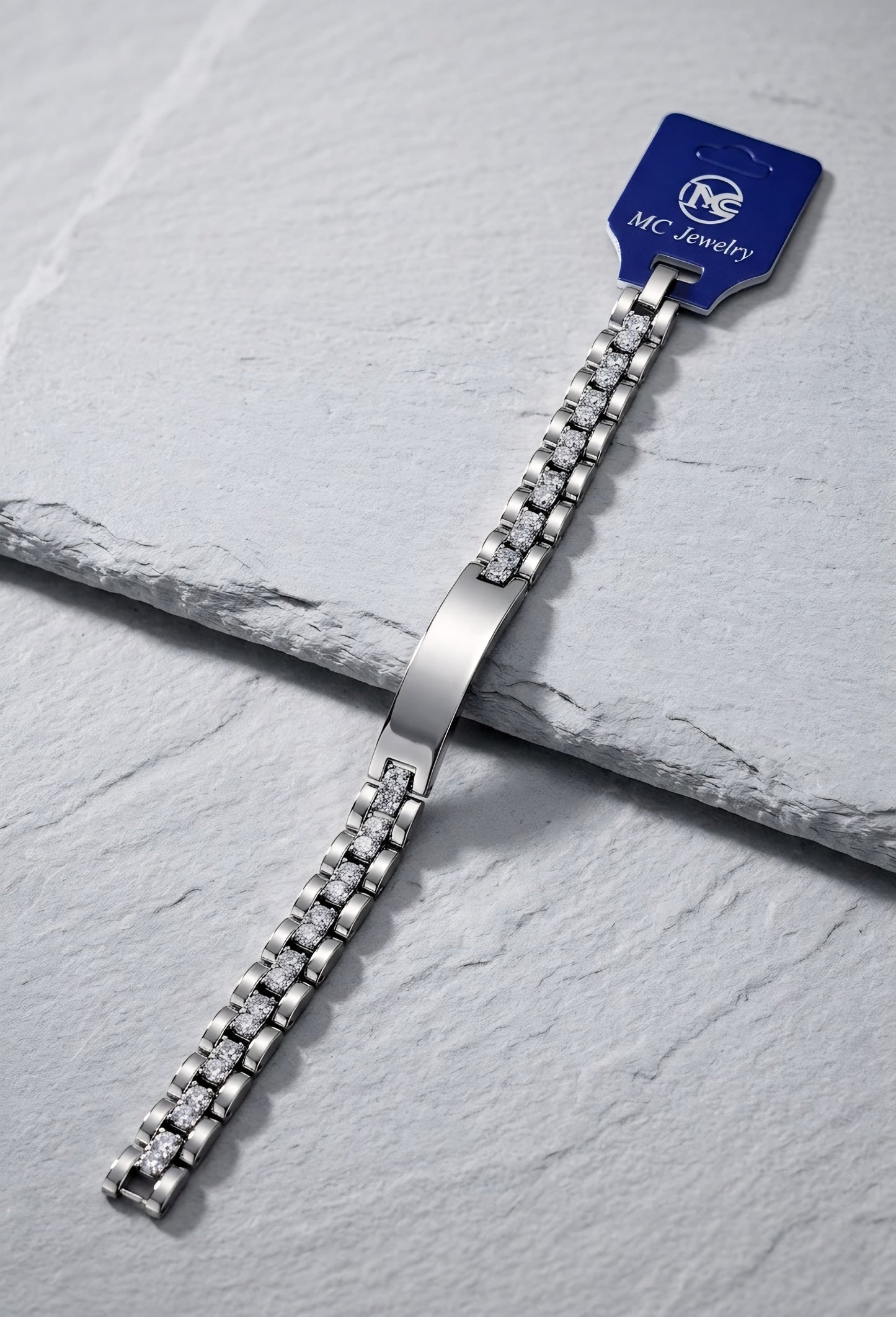 Pulsera para hombre plateado y dorado