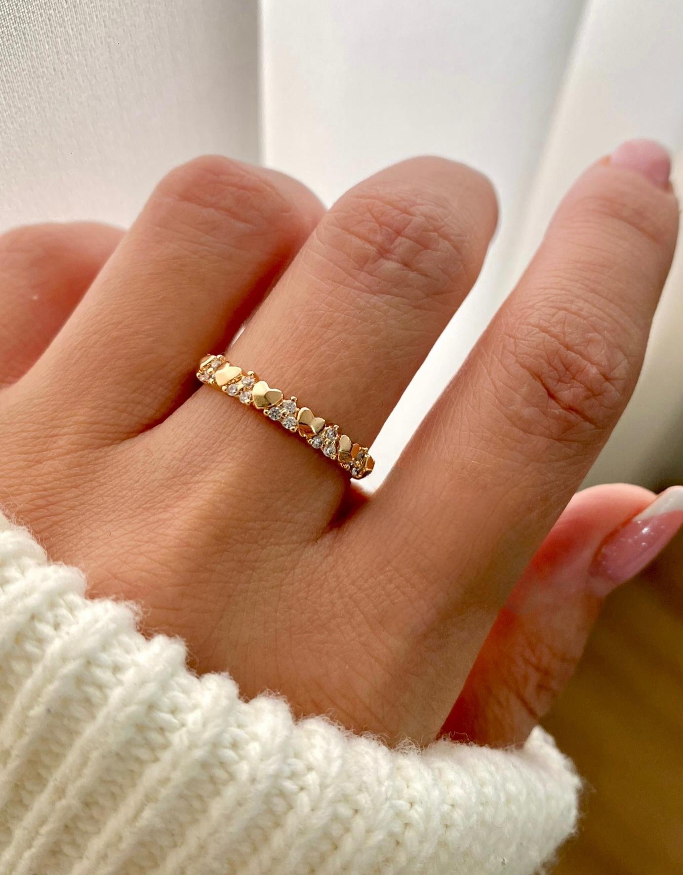 Anillo corazon zircon , rose xuping jewelry 

Tallas: 7/8/9 y 10