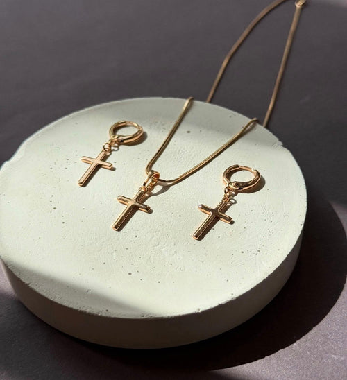 "Set brillo de fe" Rosé Xuping jewelry