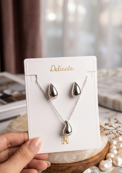 Set Gotas dorado y plateado Delicate