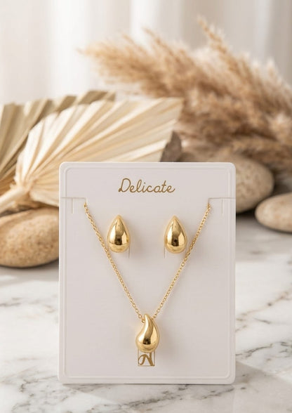 Set Gotas dorado y plateado Delicate