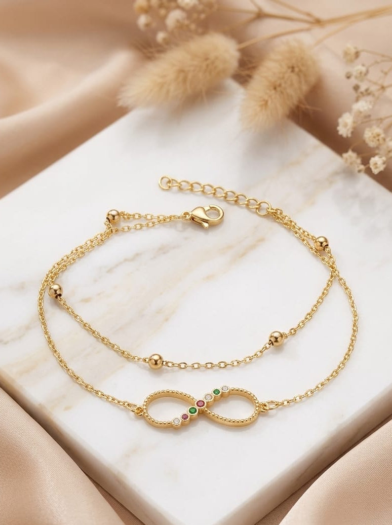 Pulsera infinito acero inoxidable 316L