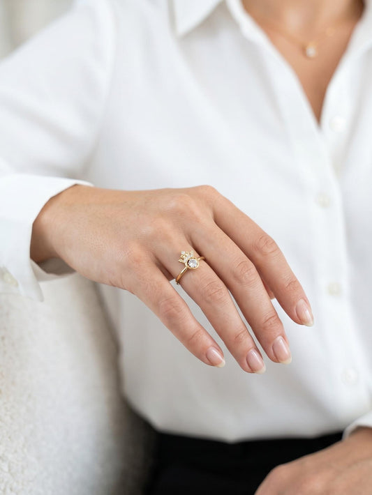 Anillo corona punto de luz rose xuping jewelry 

Talla:  10