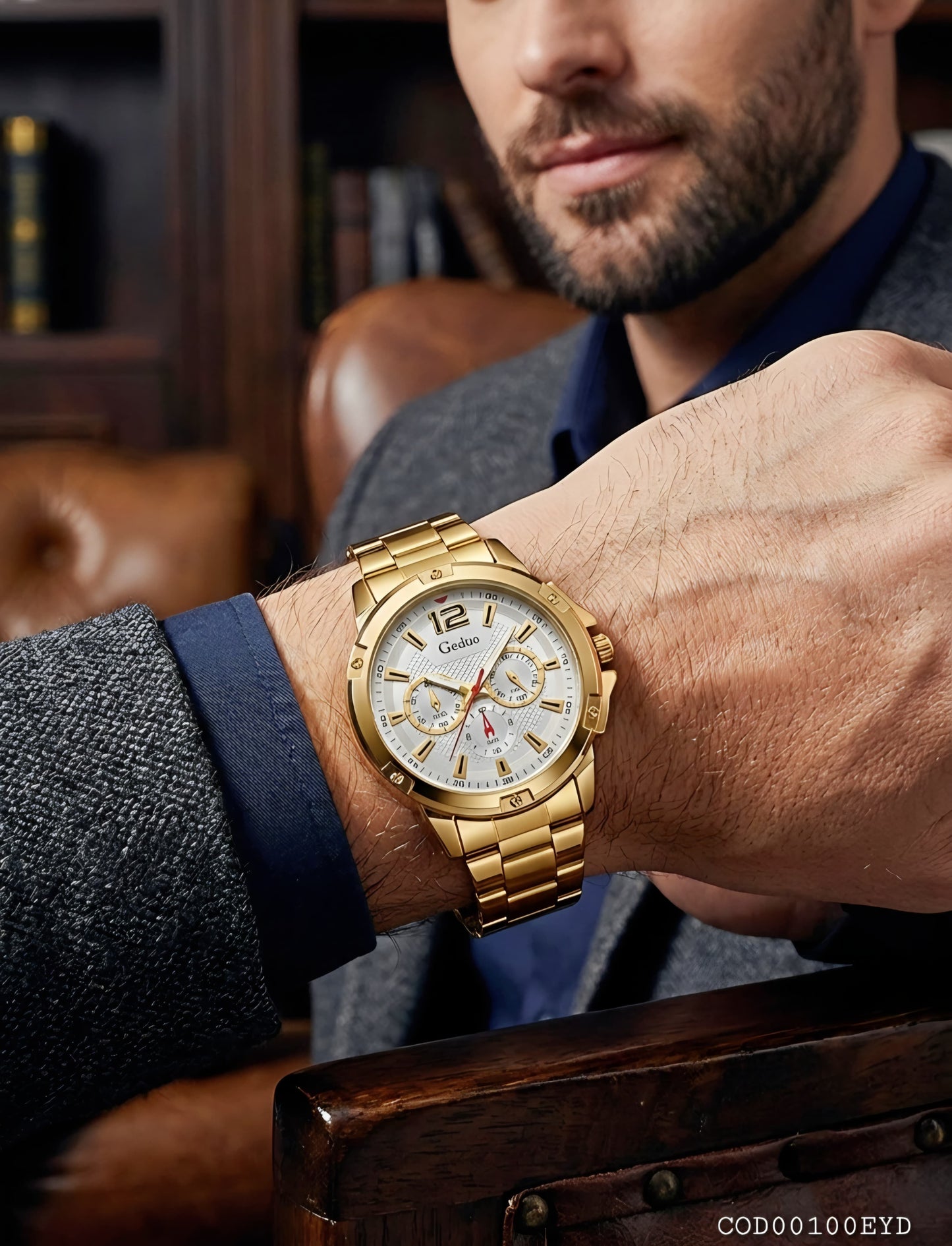 Reloj Acero inoxidable dorado y plateado