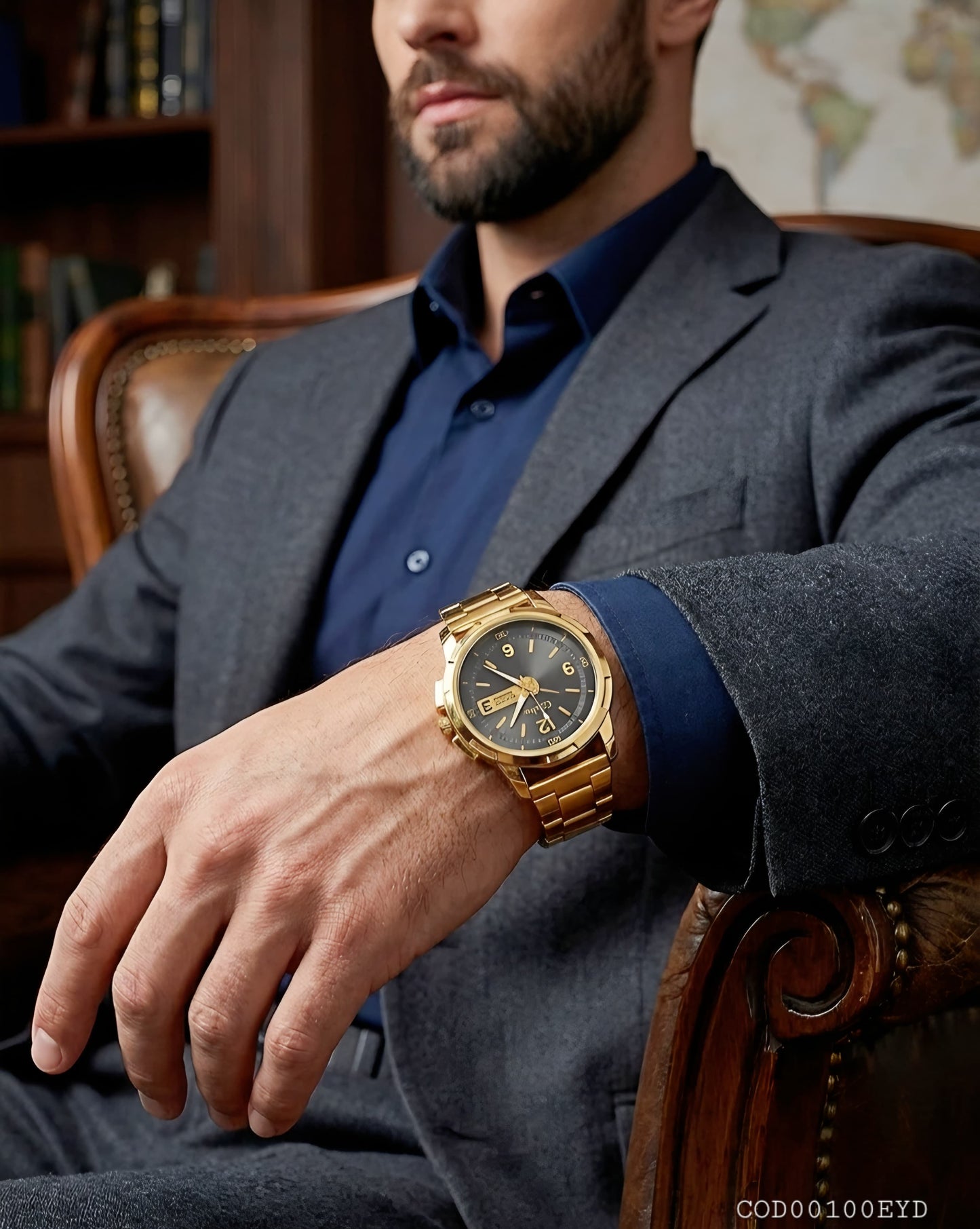 Reloj Acero inoxidable dorado y plateado
