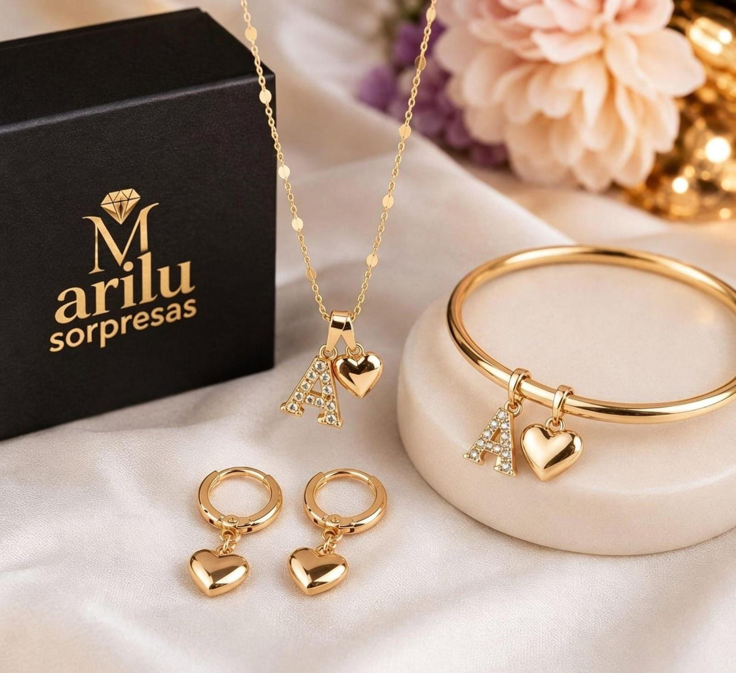 "Box Premium Set Inicia" Rosé Xuping jewelry