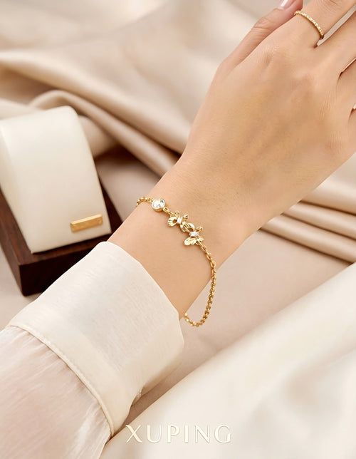 Pulseras "Duero de mariposas"  Rosé Xuping jewelry