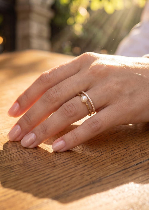 Anillo xuping yawerly rose perla
