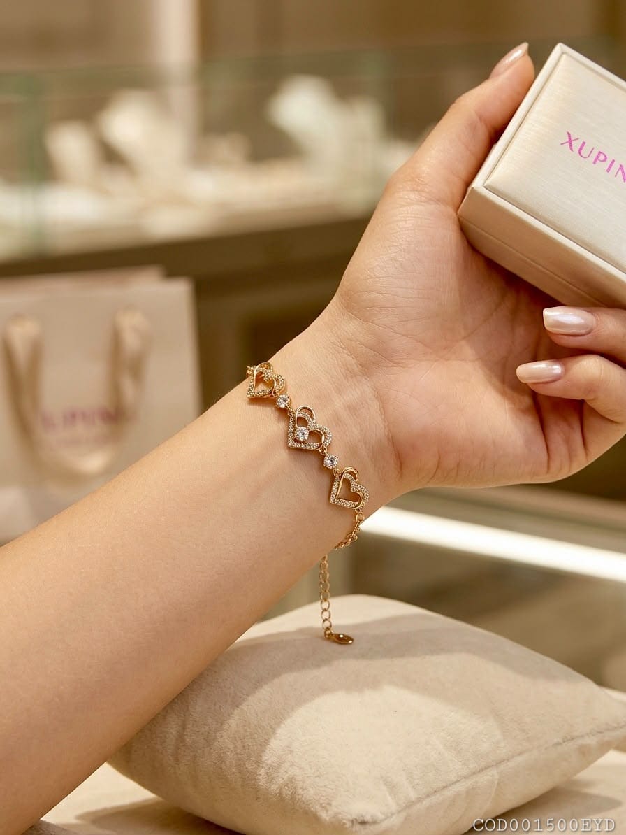"Brazalete corazón eterno" Rosé Xuping jewelry
