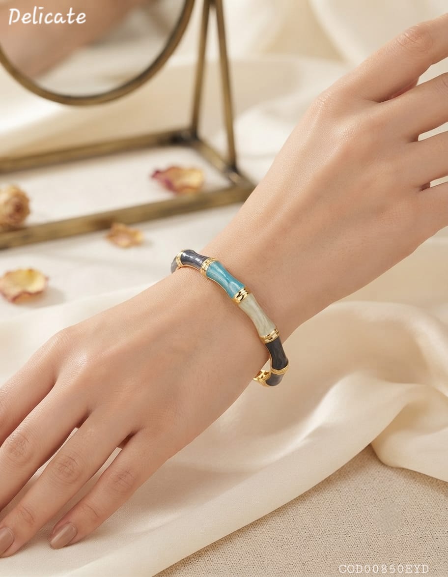 Pulsera esmaltada de colores Delicate