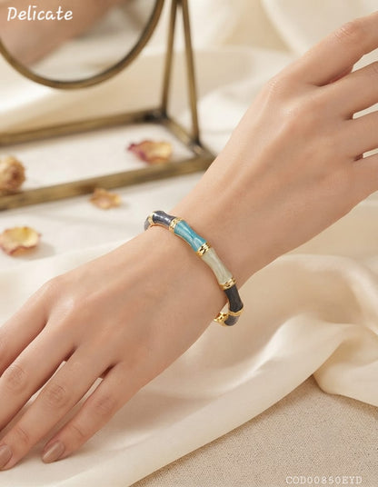 Pulsera esmaltada de colores Delicate