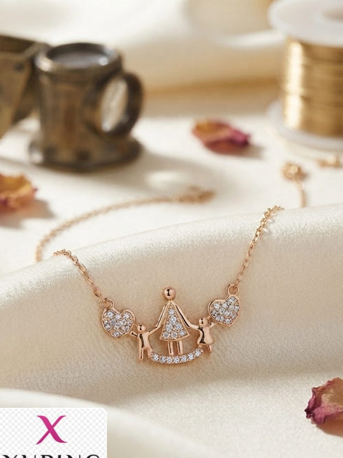 Collar madre e hijos rose xuping jewelry