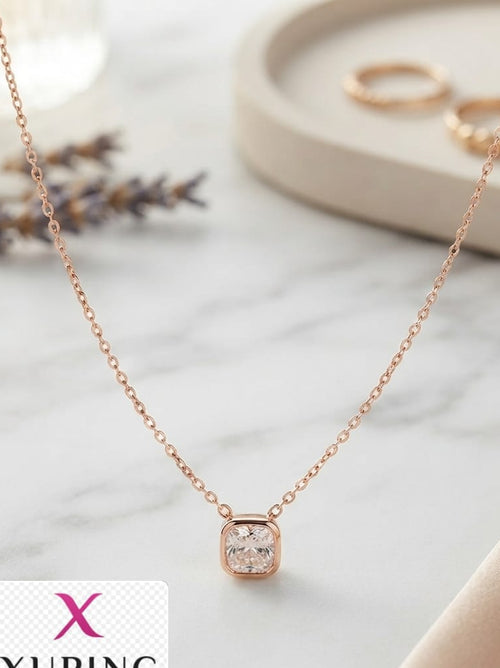 Collar cuadro de luz rose xuping jewelry