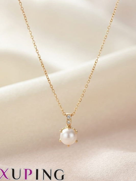 Colar colgante de perla rose xuping jewelry