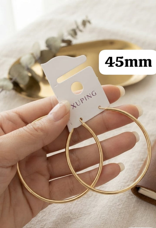 Arete aro 45mm xuping yawerly rose