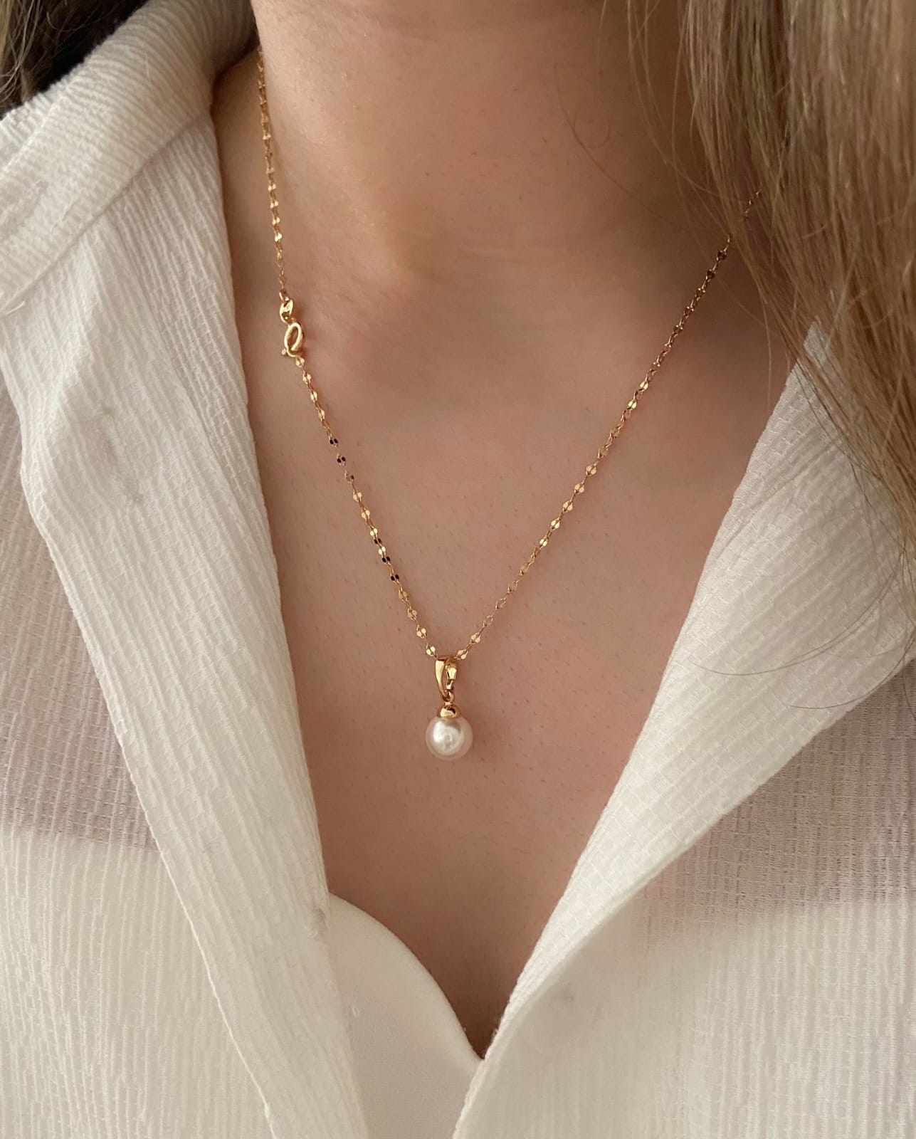 Collar "perla solitaria" Rosé Xuping jewelry