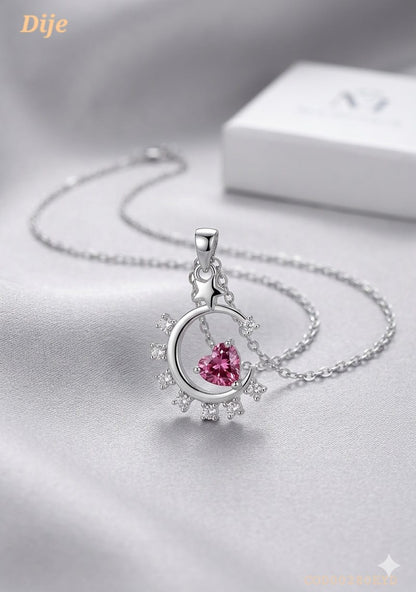 Collar "Amor celestial" plateado