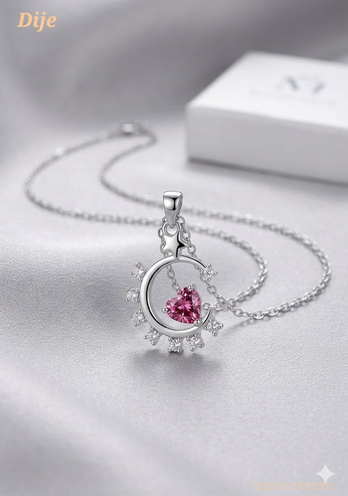 Collar "Amor celestial" plateado