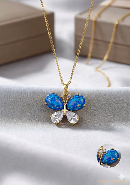 Collar "Mariposa mágica" acero inoxidable 316L