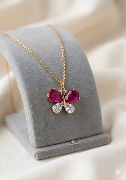 Collar "Mariposa mágica" acero inoxidable 316L