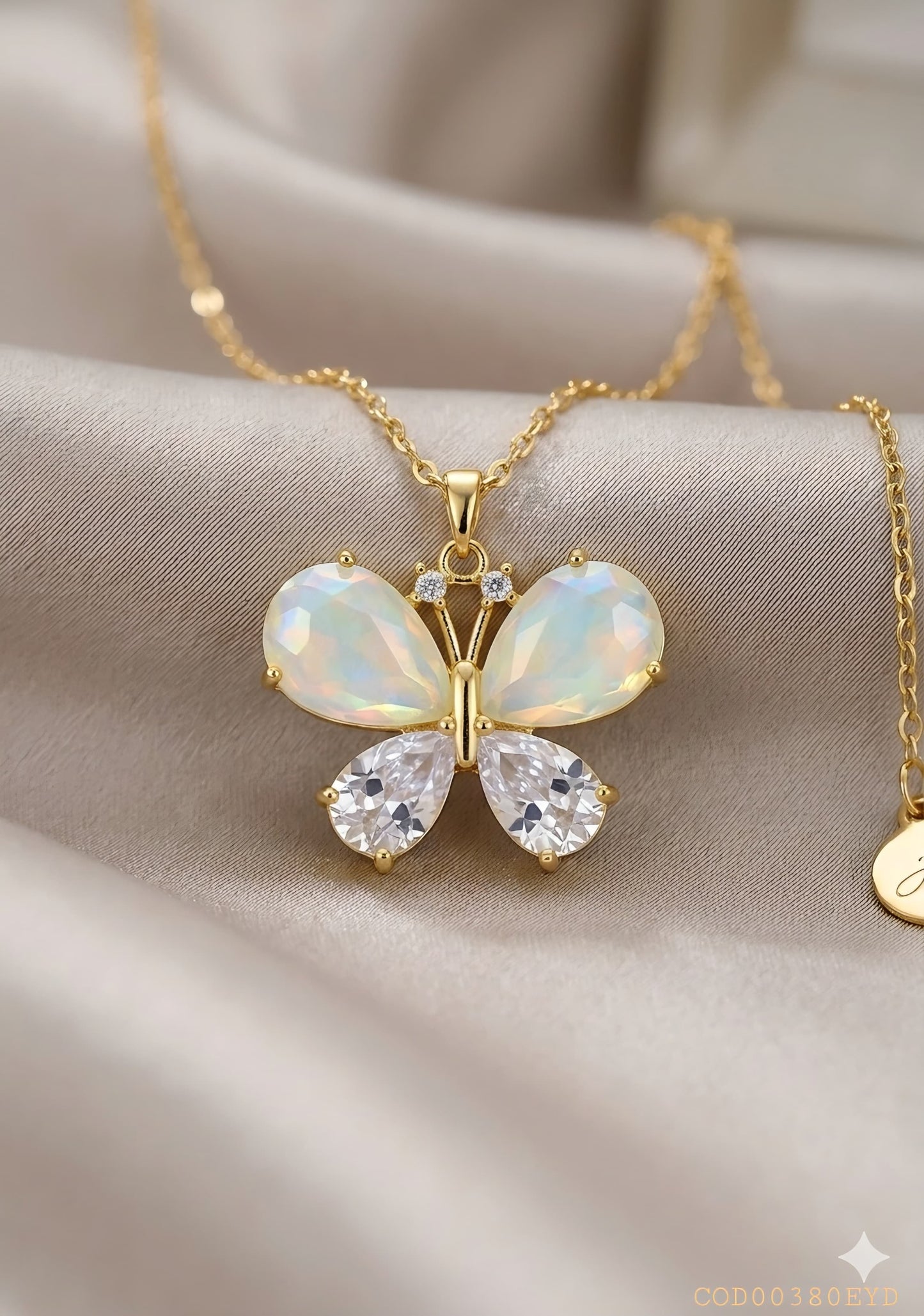 Collar "Mariposa mágica" acero inoxidable 316L