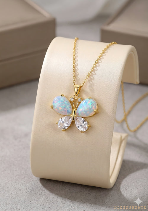 Collar "Mariposa mágica" acero inoxidable 316L