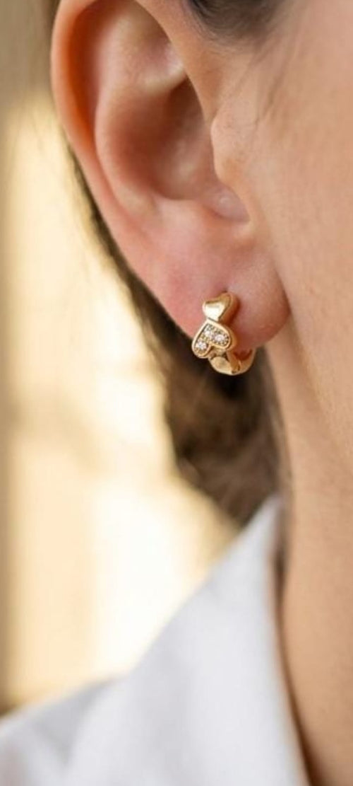 Mini argolla zircon rose xuping jewelry