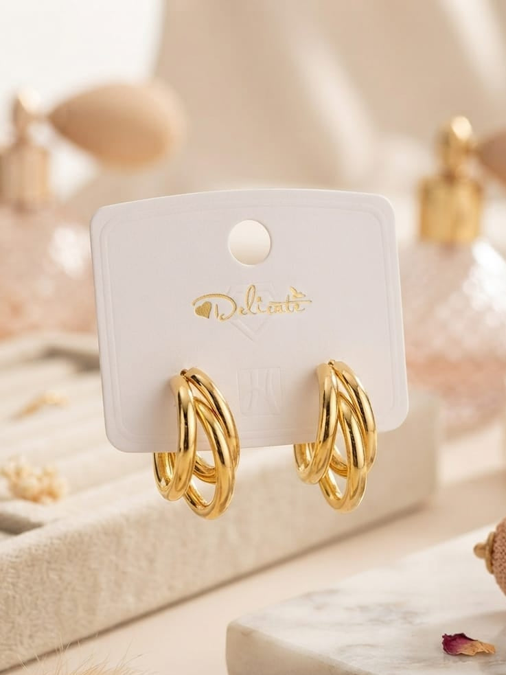 Arete triple argolla Delicate