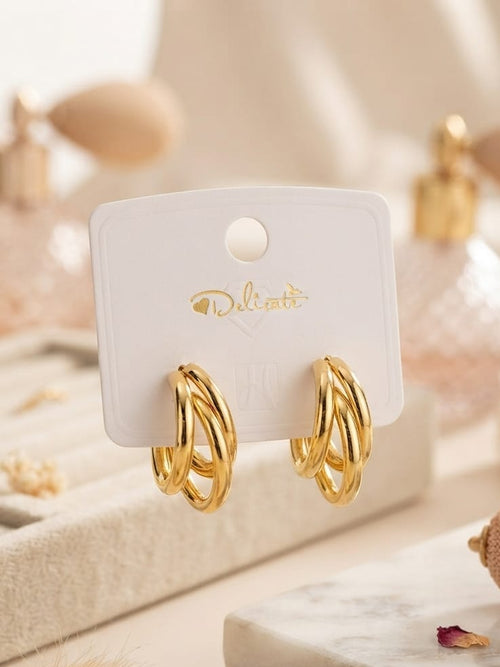 Arete triple argolla Delicate
