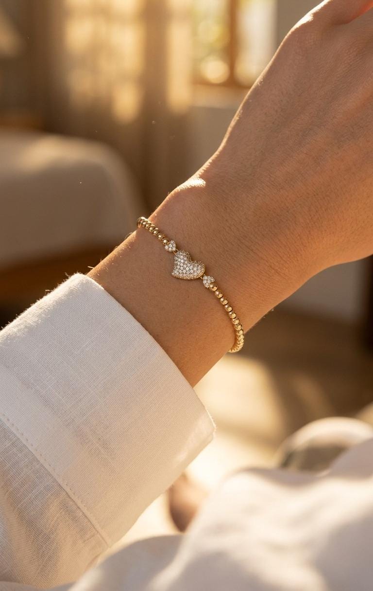 Pulsera corazón zircon rose xuping jewelry