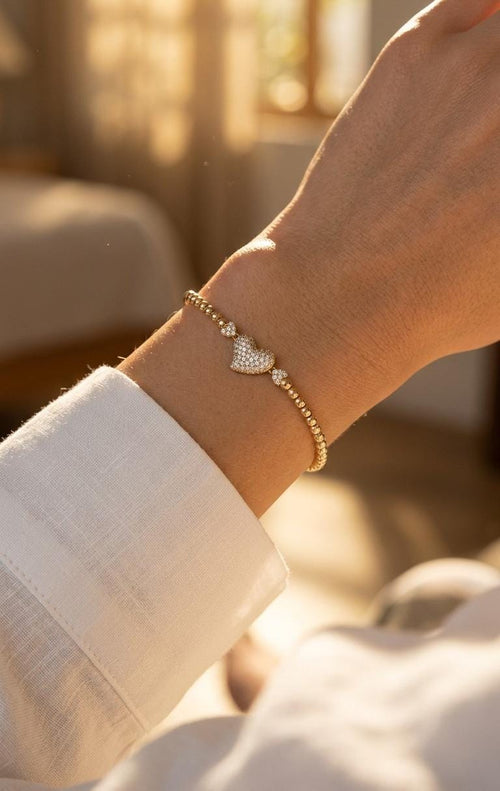 Pulsera corazón zircon rose xuping jewelry