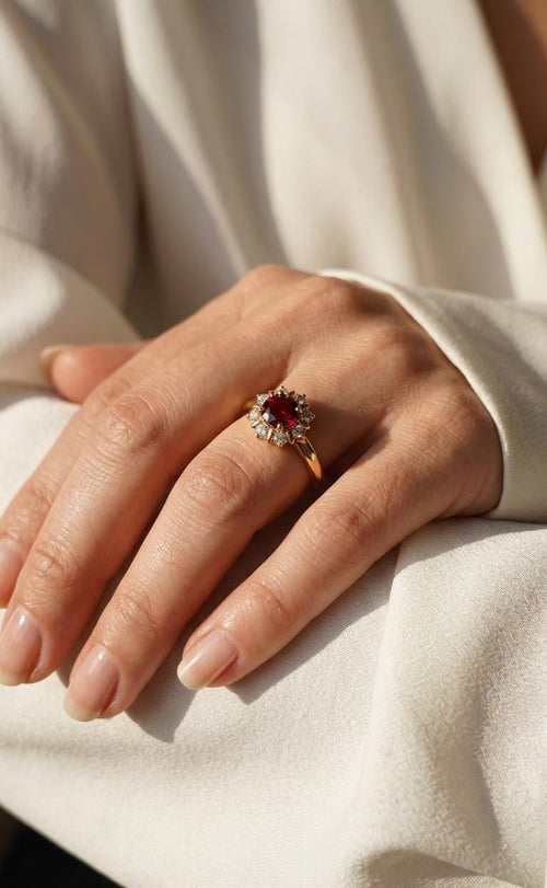 Anillo zircon, rose xuping jewelry 

Tallas: 6/7/8 y 9