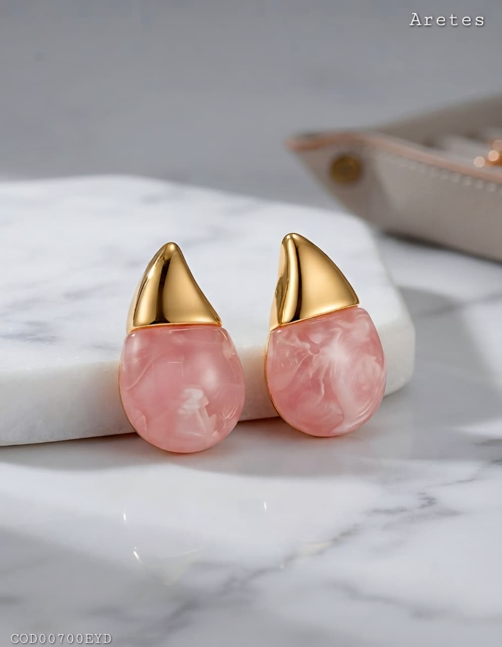 Arete "Gota de Nacar"
