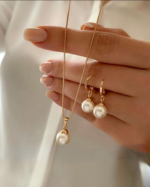 Set perlas xuping jewelry rose