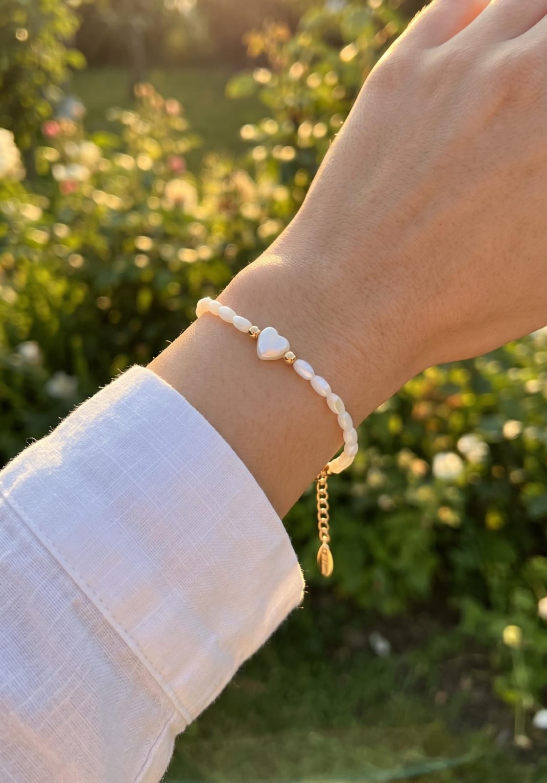 Pulsera piedras nácar