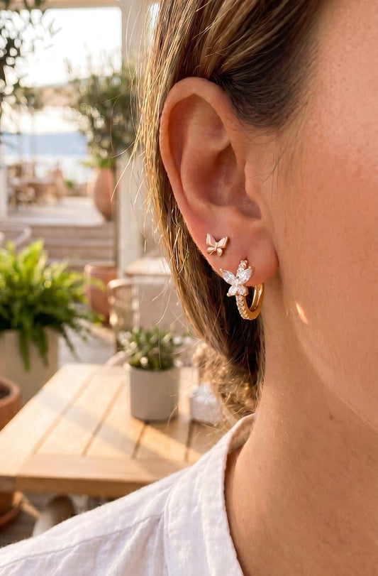 Arete mariposa x 2